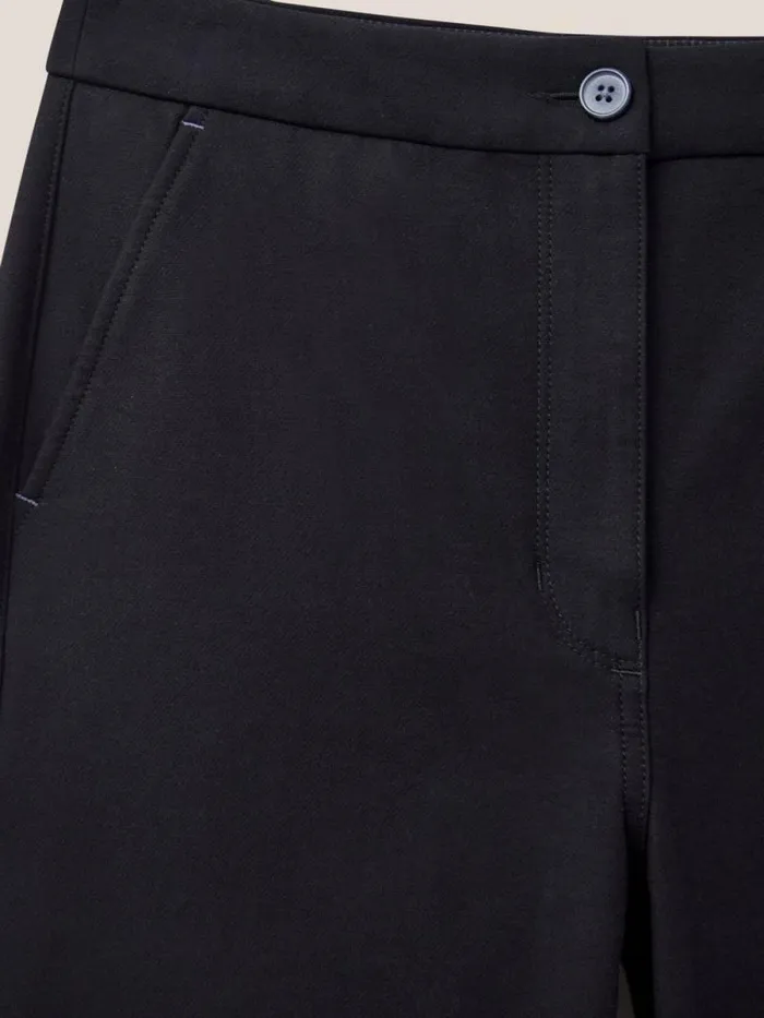 Women Belle Wide Leg Cropped Trouser Pure Black White Stuff Trousers Women Belle Wide Leg Cropped Trouser Pure Black White Stuff Trousers