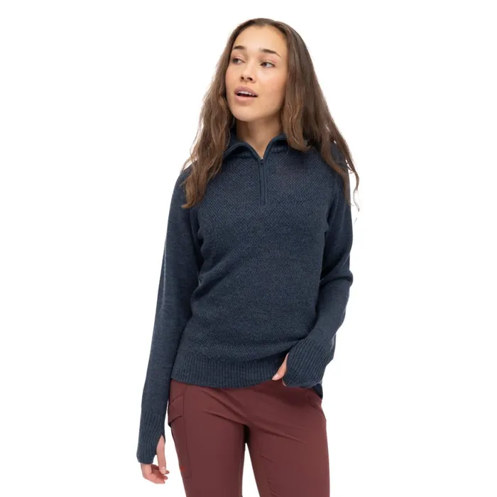 Women Bergans Of Norway Jumpers And Long Sleeves Ulriken Light Merino Jumper Orion Blue Women Bergans Of Norway Jumpers And Long Sleeves Ulriken Light Merino Jumper Orion Blue