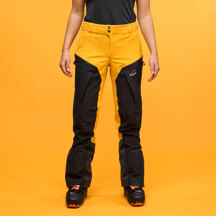 Women Bergans Of Norway Softshell Pants Y Mountainline Hybrid Softshell Pants Mango Yellow Dark Shadow Grey Women Bergans Of Norway Softshell Pants Y Mountainline Hybrid Softshell Pants Mango Yellow Dark Shadow Grey