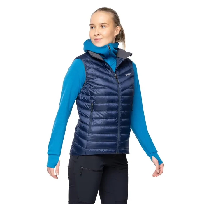 Women Bergans Of Norway Vests Rabot Light Down Vest Navy Blue