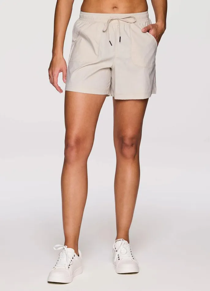 Women Birdie Textured Walking Short Sand RBX Active Shorts