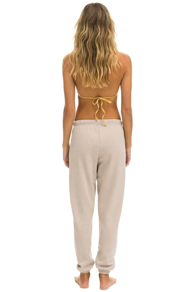 Women Bottoms Aviator Nation BOLT SWEATPANTS 8211 SAND BLUE Women Bottoms Aviator Nation BOLT SWEATPANTS 8211 SAND BLUE