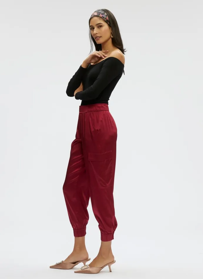 Women Bottoms Robert Graham IRYNA PANT Burgundy