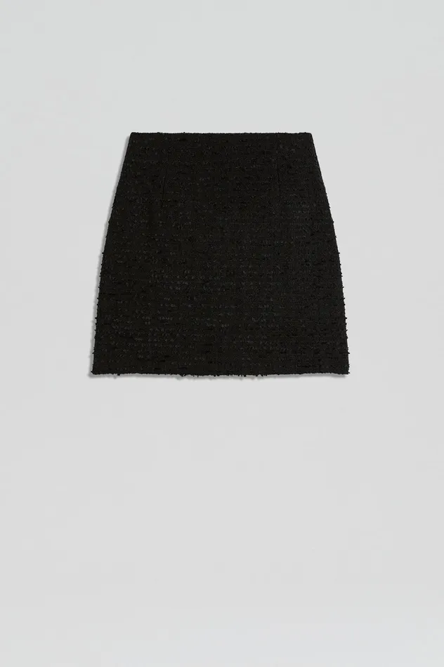 Women BOUCLE MINI BLACK Skirts Scanlan Theodore Women BOUCLE MINI BLACK Skirts Scanlan Theodore