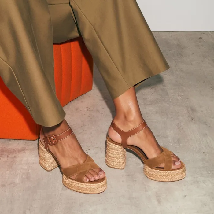 Women Calakala 85 Mm Espadrilles Suede And Calf Leather 8211 Rhea Christian Louboutin Platforms Women Calakala 85 Mm Espadrilles Suede And Calf Leather 8211 Rhea Christian Louboutin Platforms