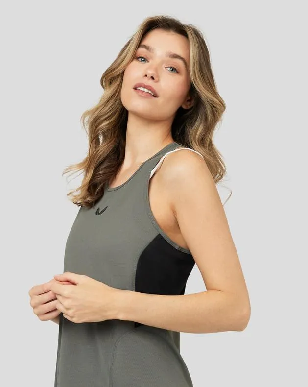 Women Castore Tops Active Performance Tank Top 8211 Gunmetal
