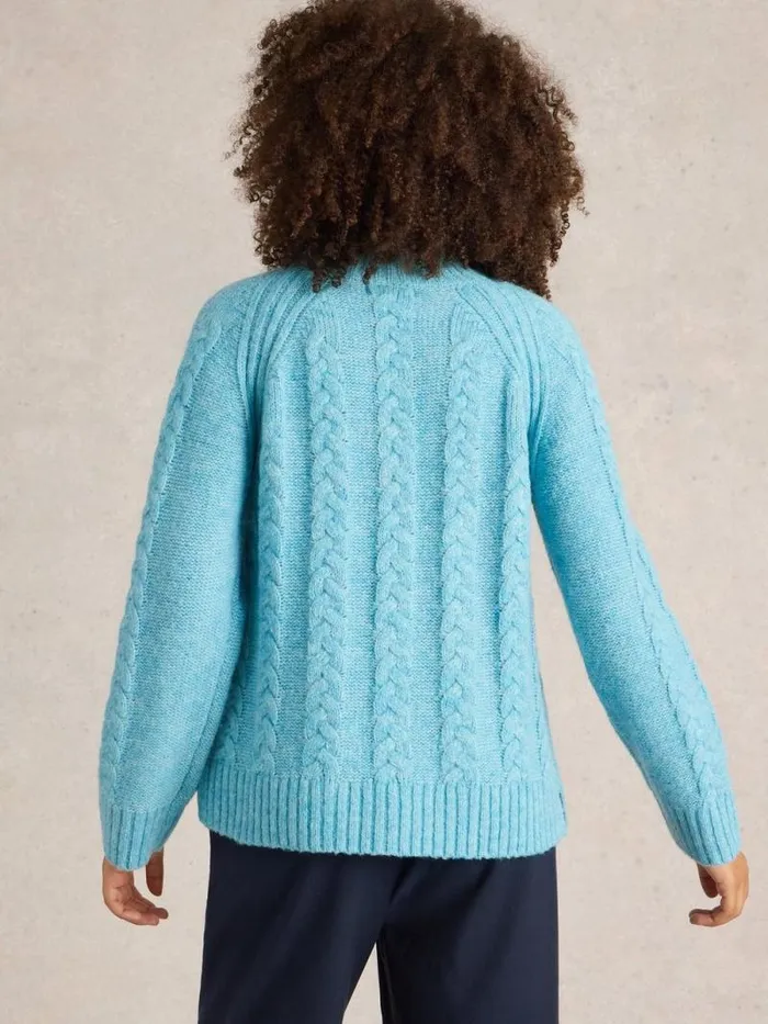 Women CLEO JUMPER Bright Blue White Stuff Knitwear Women CLEO JUMPER Bright Blue White Stuff Knitwear