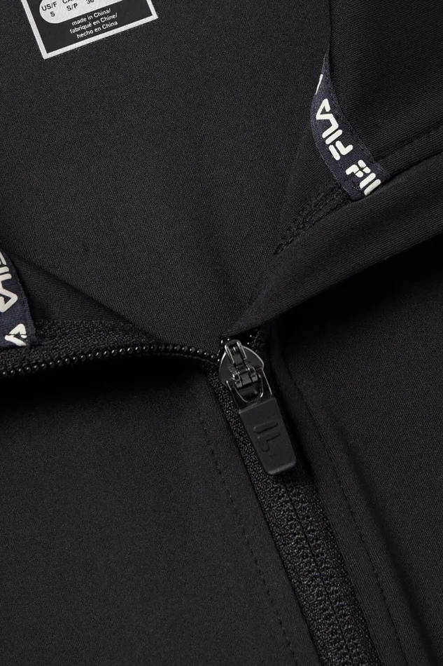 Women Coats and Jackets Fila Fila Flattering Fit Jacket 001 Black Women Coats and Jackets Fila Fila Flattering Fit Jacket 001 Black