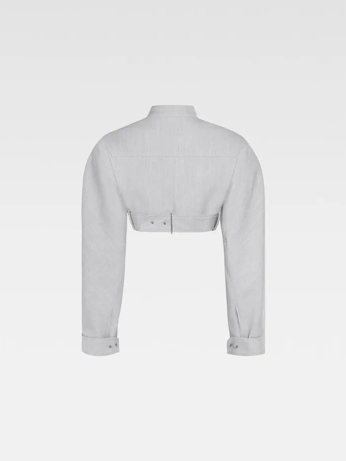 Women Coats and Jackets JACQUEMUS The Cabri Jacket Light Grey Women Coats and Jackets JACQUEMUS The Cabri Jacket Light Grey
