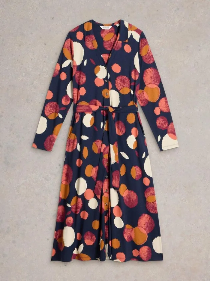 Women Cora Jersey Shirt Dress Navy Print White Stuff Dresses Women Cora Jersey Shirt Dress Navy Print White Stuff Dresses