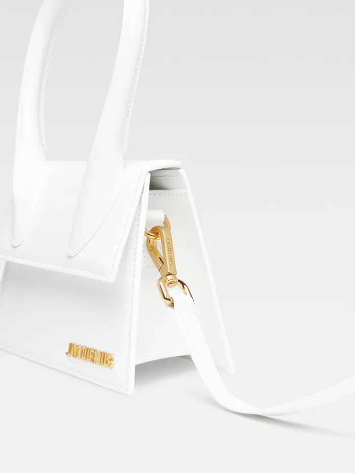 Women Crossbody and Handbags JACQUEMUS The Medium Chiquito White Women Crossbody and Handbags JACQUEMUS The Medium Chiquito White
