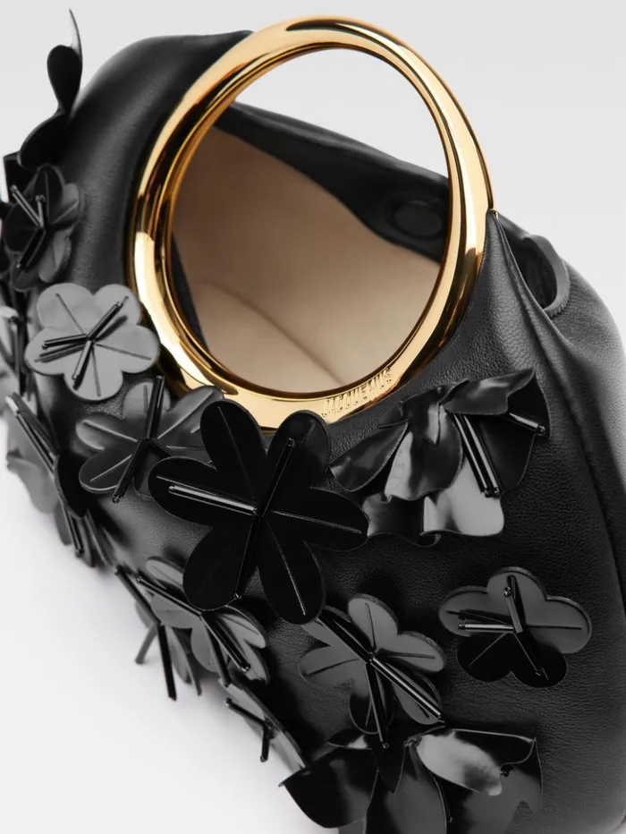 Women Crossbody and Handbags JACQUEMUS The Small Embroidered Calino Black Women Crossbody and Handbags JACQUEMUS The Small Embroidered Calino Black