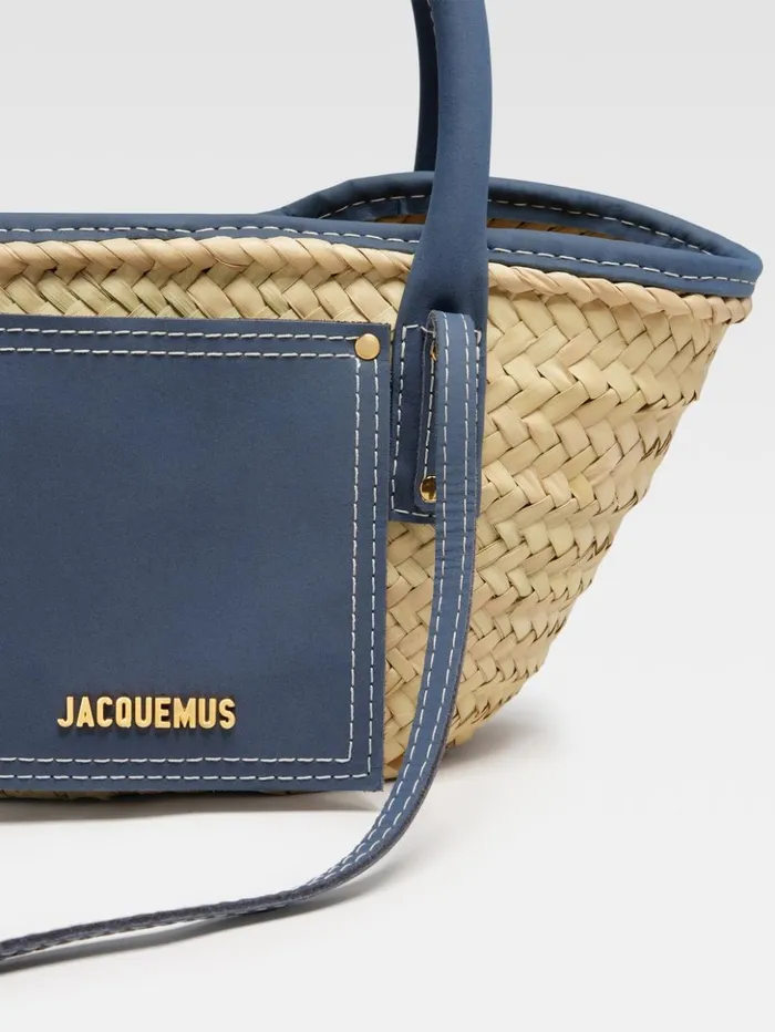 Women Crossbody and Handbags JACQUEMUS The Small Soli Basket Dark Navy Women Crossbody and Handbags JACQUEMUS The Small Soli Basket Dark Navy