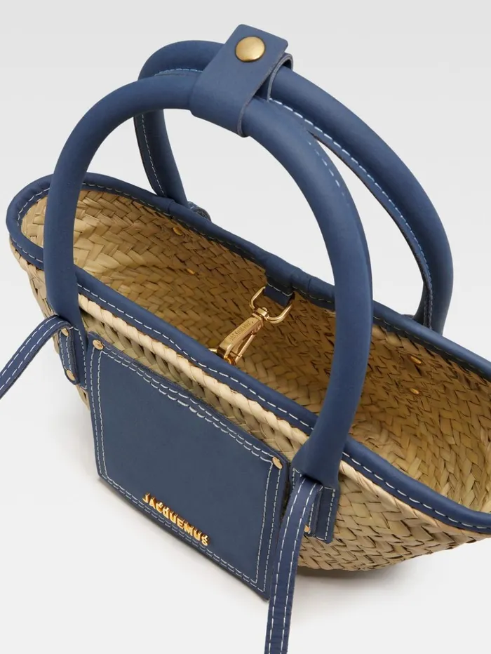 Women Crossbody and Handbags JACQUEMUS The Small Soli Basket Dark Navy Women Crossbody and Handbags JACQUEMUS The Small Soli Basket Dark Navy
