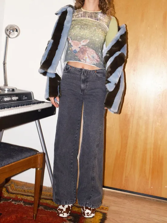 Women Denim Lisa Says Gah Magda Denim Pants Black