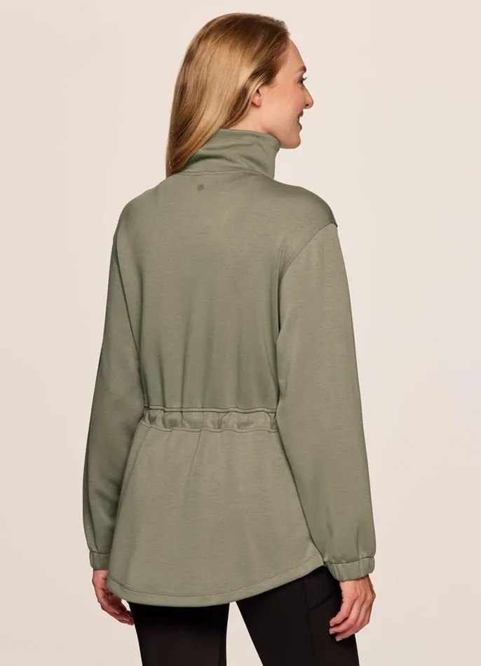 Women Downtown Scuba Anorak Jacket Olive RBX Active Jackets