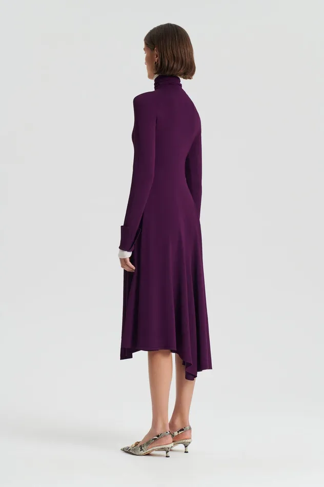 Women DRAPE HEM DRESS MULBERRY Dresses Scanlan Theodore Women DRAPE HEM DRESS MULBERRY Dresses Scanlan Theodore