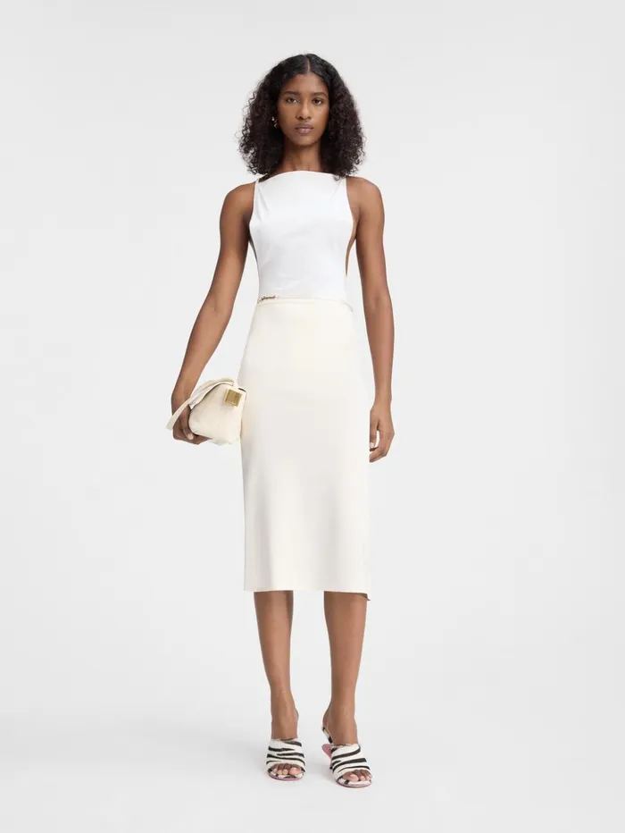 Women Dresses and Skirts JACQUEMUS The Notte Skirt Offwhite