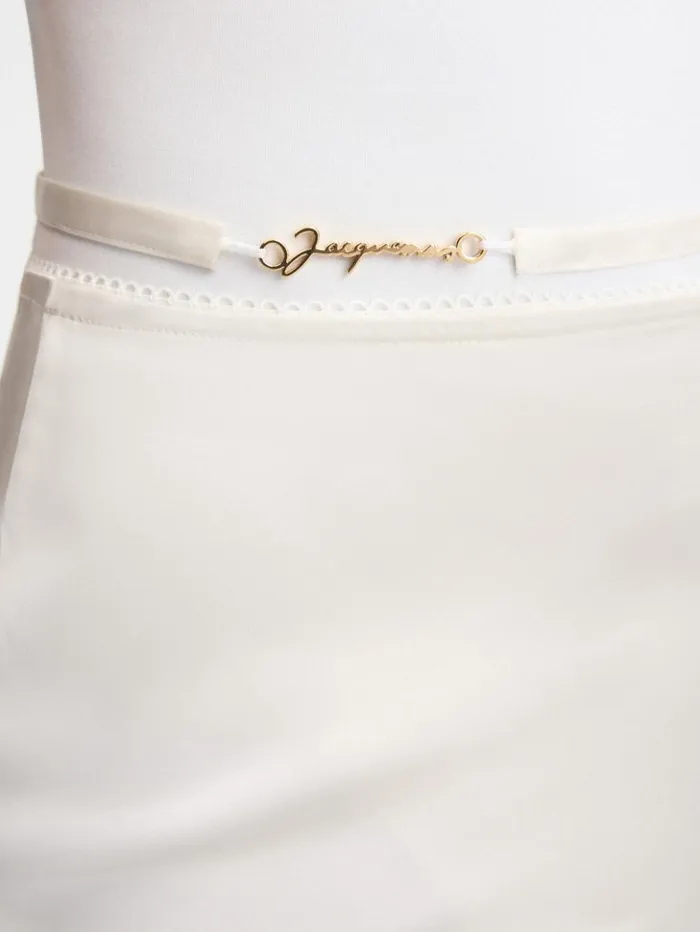 Women Dresses and Skirts JACQUEMUS The Notte Skirt Offwhite Women Dresses and Skirts JACQUEMUS The Notte Skirt Offwhite