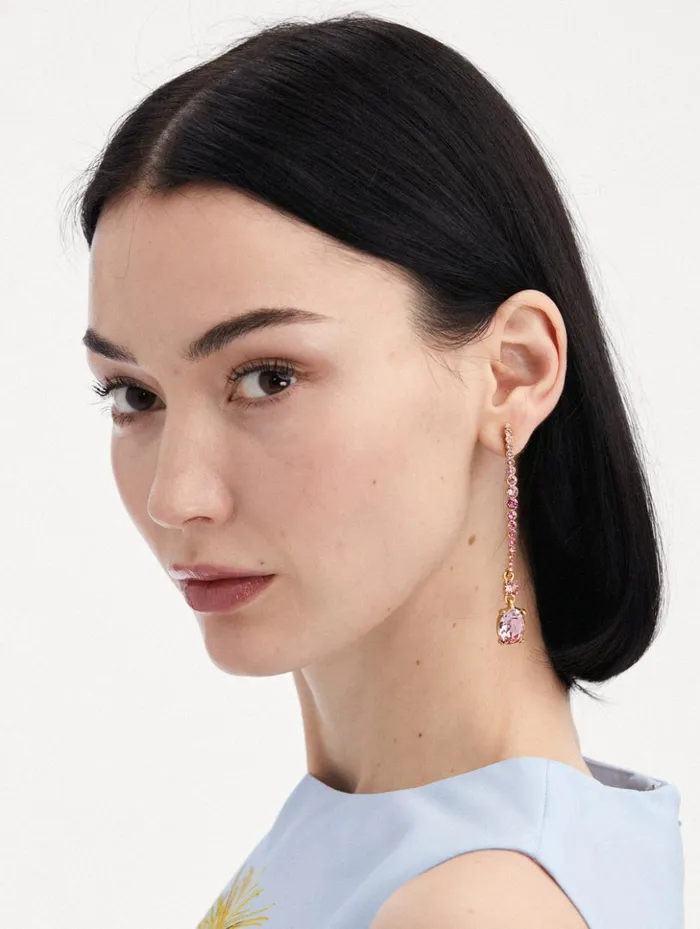 Women Earrings Oscar De La Renta Moon And Oval Drop Earrings Rose Gold Multi Women Earrings Oscar De La Renta Moon And Oval Drop Earrings Rose Gold Multi