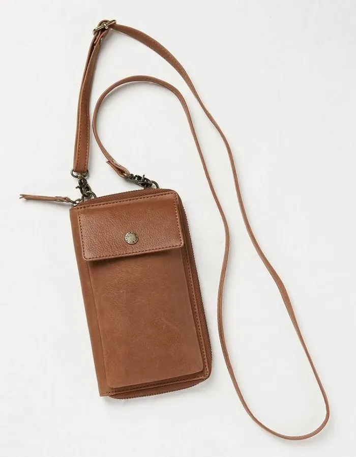 Women FatFace Bags and Wallets Louisa Purse Phone Bag Tan