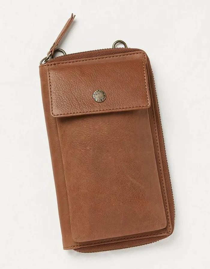 Women FatFace Bags and Wallets Louisa Purse Phone Bag Tan