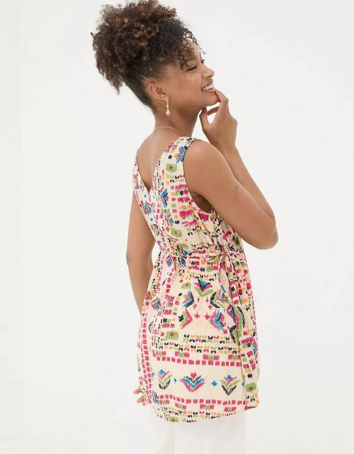 Women FatFace Tops and TShirts Charlie Trail Marks Cami Multi