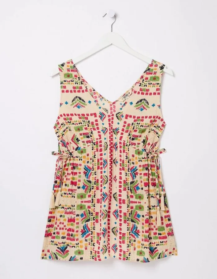 Women FatFace Tops and TShirts Charlie Trail Marks Cami Multi