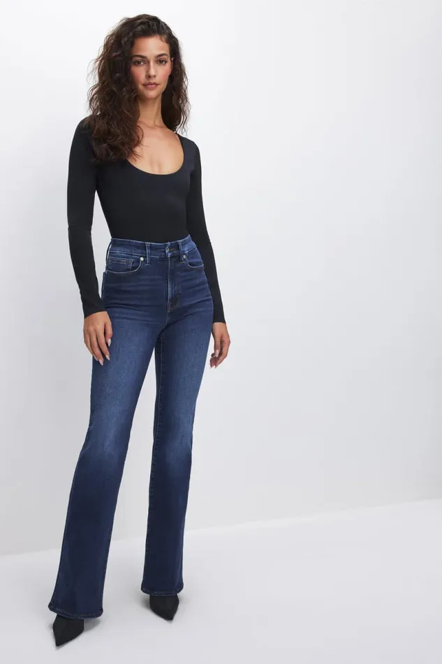 Women GOOD AMERICAN Jeans ALWAYS FITS GOOD CLASSIC BOOTCUTJEANS Indigo446