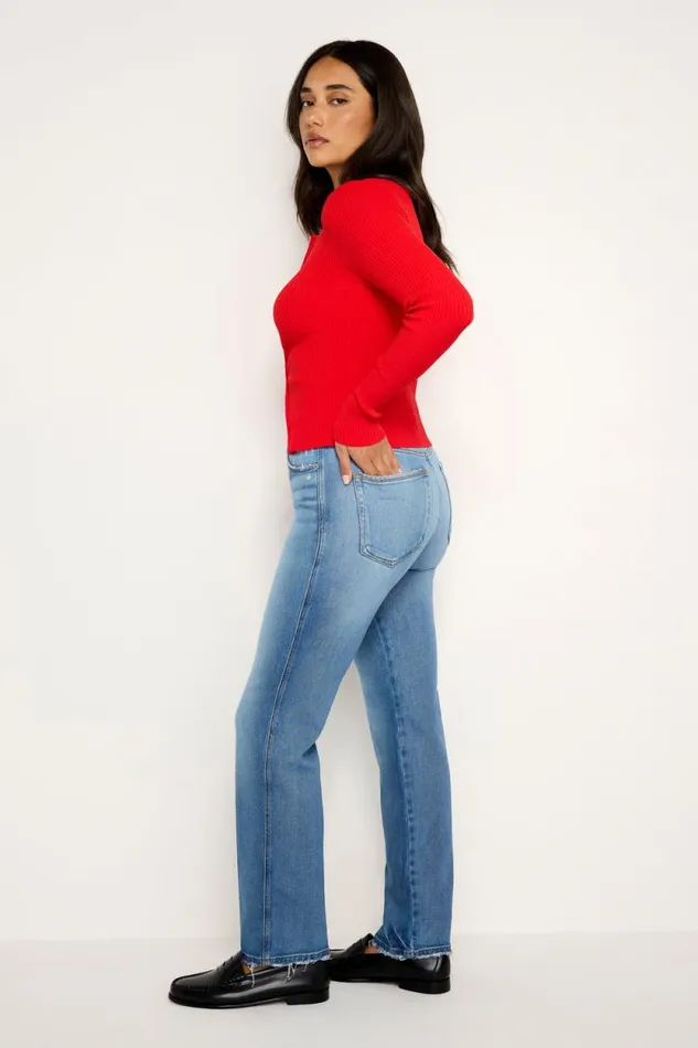 Women GOOD AMERICAN Jeans GOOD CURVE STRAIGHTJEANS Indigo338 Women GOOD AMERICAN Jeans GOOD CURVE STRAIGHTJEANS Indigo338