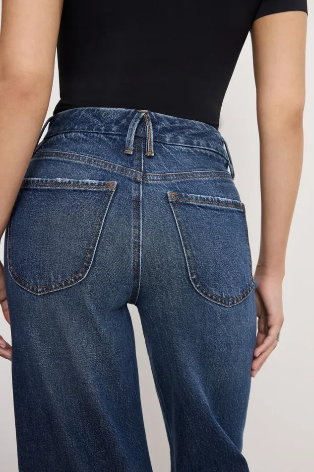 Women GOOD AMERICAN Jeans GOOD PETITE PALAZZOJEANS Indigo764
