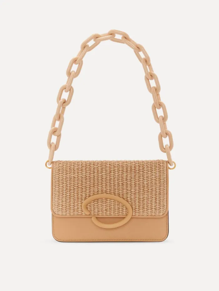 Women Handbags Oscar De La Renta Raffia Woven O Pochette Natural Women Handbags Oscar De La Renta Raffia Woven O Pochette Natural