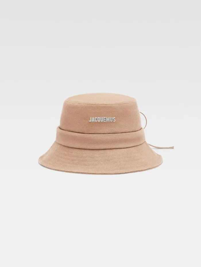 Women Hats JACQUEMUS The Gadjo Bucket Hat Beige