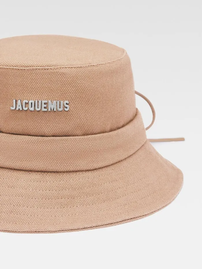 Women Hats JACQUEMUS The Gadjo Bucket Hat Beige Women Hats JACQUEMUS The Gadjo Bucket Hat Beige