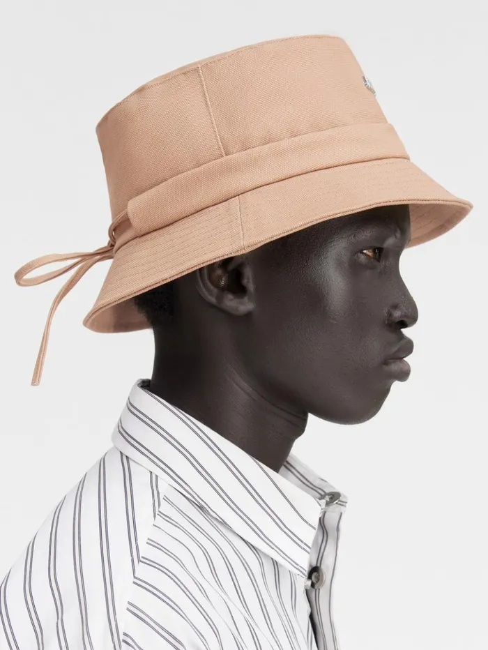 Women Hats JACQUEMUS The Gadjo Bucket Hat Beige Women Hats JACQUEMUS The Gadjo Bucket Hat Beige