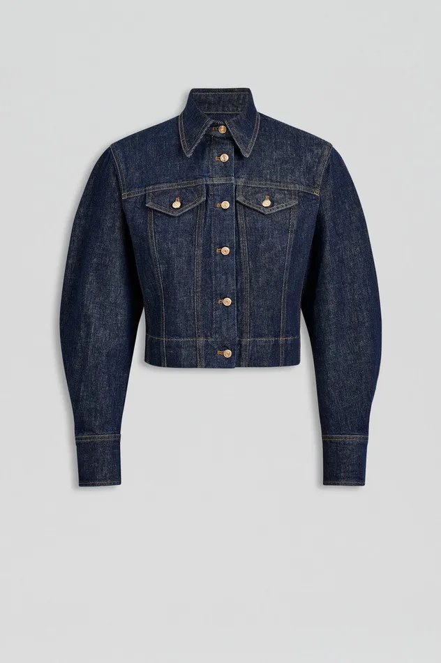 Women Jackets Scanlan Theodore DENIM JACKET INDIGOB Women Jackets Scanlan Theodore DENIM JACKET INDIGOB