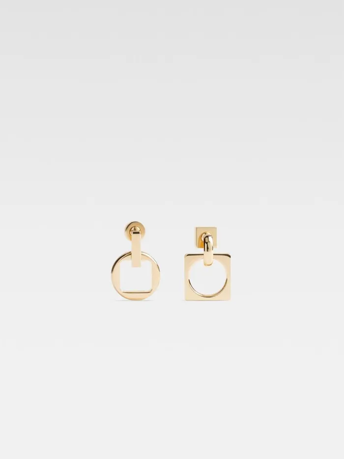 Women Jewellery JACQUEMUS The Rond Carr Dangle Earrings Light Gold