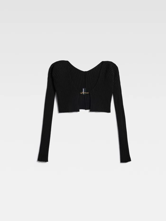 Women Knits JACQUEMUS The Pral Knit Black Women Knits JACQUEMUS The Pral Knit Black