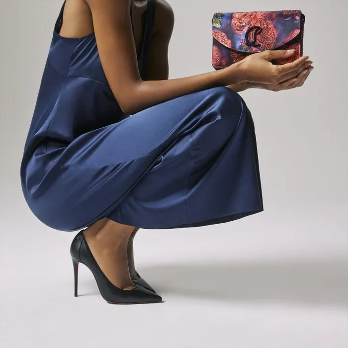 Women Loubi54 Crossbody Bag 8211 Roses Printed Crepe Satin And Strass 8211 Multicolor Christian Louboutin Shoulder Bags Women Loubi54 Crossbody Bag 8211 Roses Printed Crepe Satin And Strass 8211 Multicolor Christian Louboutin Shoulder Bags
