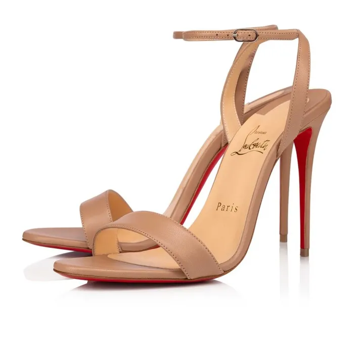 Women Loubigirl 100 Mm Sandals 8211 Nappa Leather 8211 Blush Christian Louboutin Sandals and Slides Women Loubigirl 100 Mm Sandals 8211 Nappa Leather 8211 Blush Christian Louboutin Sandals and Slides