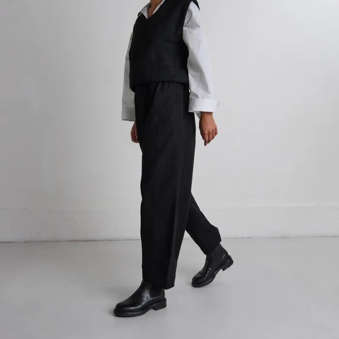 Women Lowboots With Elastic Straps And Notched Soles Black JONAK Ankle Boots Lowboots Women Lowboots With Elastic Straps And Notched Soles Black JONAK Ankle Boots Lowboots