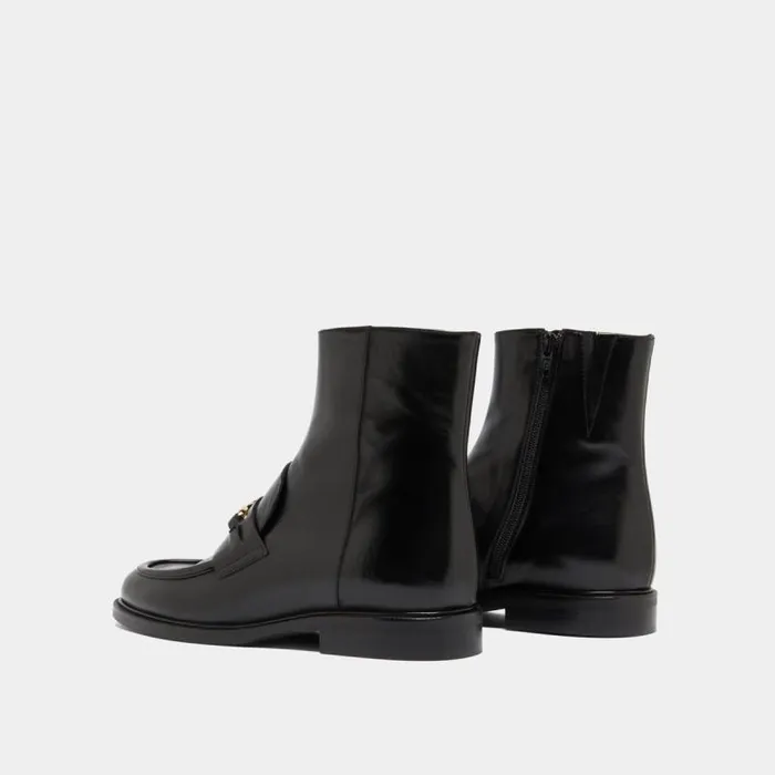 Women Lowboots With Gold Bits Black JONAK Ankle Boots Lowboots Women Lowboots With Gold Bits Black JONAK Ankle Boots Lowboots
