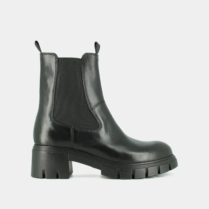 Women Lowboots With Notched Soles And Round Toes Black JONAK Ankle Boots Lowboots