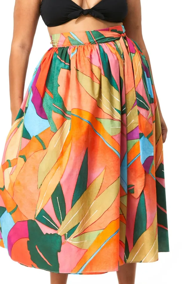 Women Mara Hoffman Extended Sizes Extended Katrine Skirt Print Women Mara Hoffman Extended Sizes Extended Katrine Skirt Print