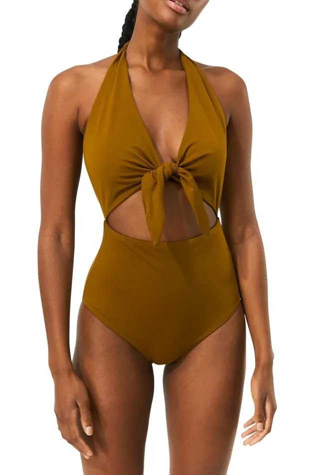 Women Mara Hoffman One Pieces Maddy One Piece Olive Women Mara Hoffman One Pieces Maddy One Piece Olive