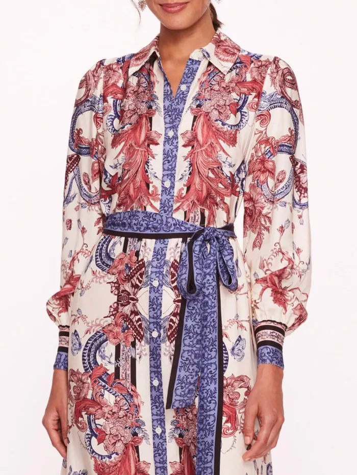 Women Marchesa Marchesa Rosa Zea Shirtdress Rose Multi