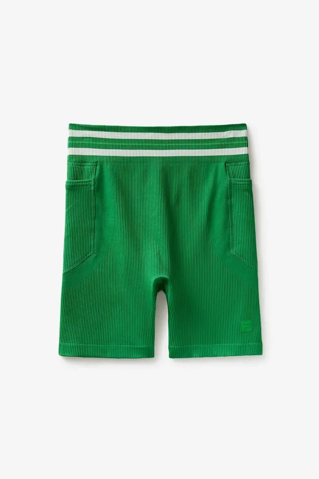 Women Matching Sets Fila Lucky Aces Seamless Bike Short 300 Amazonfern Greengardenia