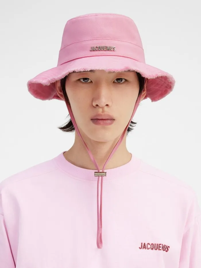 WomenMen Hats JACQUEMUS The Artichaut Bucket Hat Light Pink WomenMen Hats JACQUEMUS The Artichaut Bucket Hat Light Pink