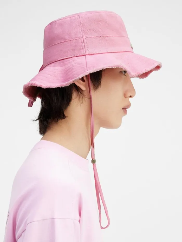 WomenMen Hats JACQUEMUS The Artichaut Bucket Hat Light Pink WomenMen Hats JACQUEMUS The Artichaut Bucket Hat Light Pink
