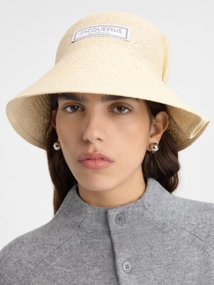 WomenMen Hats JACQUEMUS The Vela Hat Natural WomenMen Hats JACQUEMUS The Vela Hat Natural